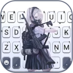 Logo of Armed Mask Girl Keyboard Backg android Application 